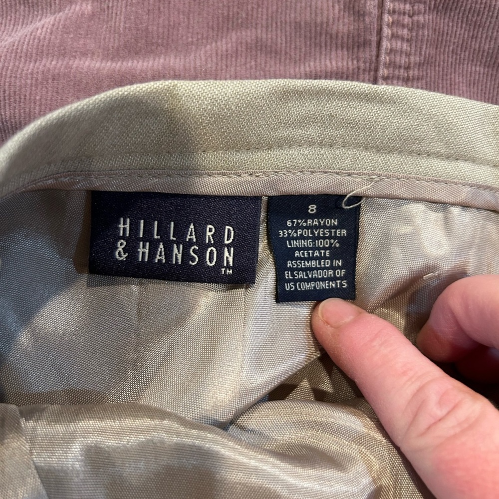 Hillard & Hanson Light Gray Pencil Skirt fully lined - Picture 4 of 5